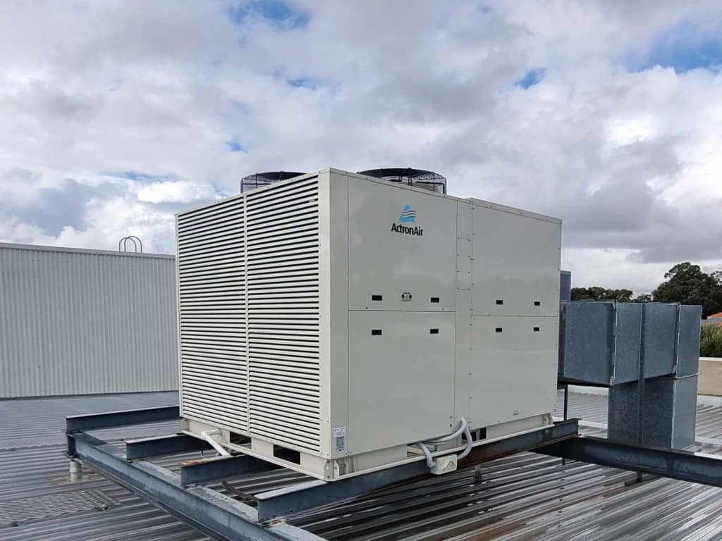 Air conditioning unit on a roof
