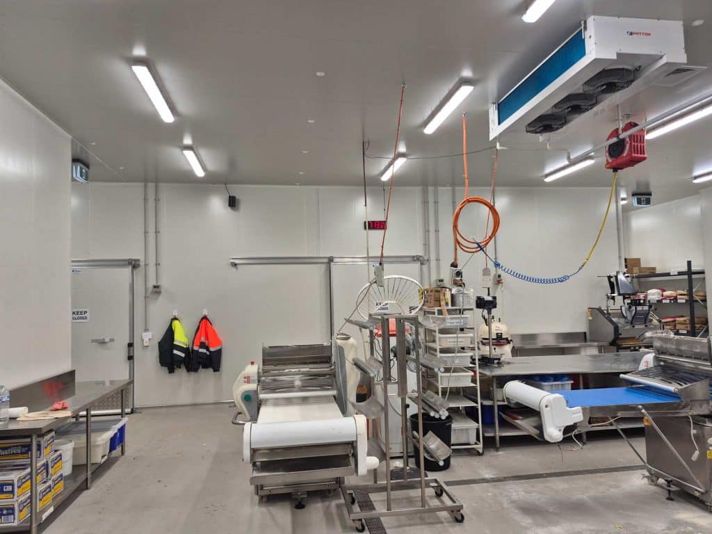 Commercially refrigerated food preparation area