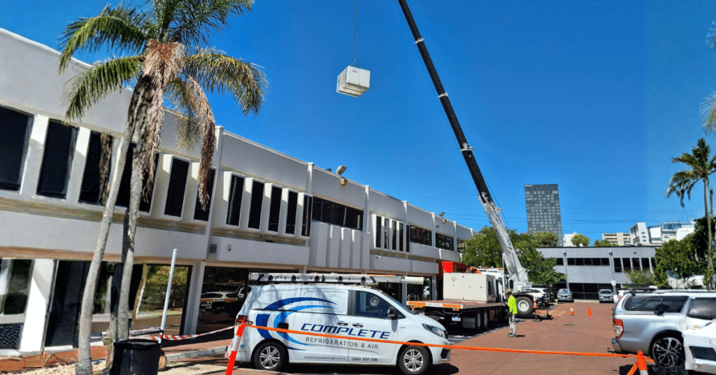Complete Refrigeration & Air Project Van and Crane